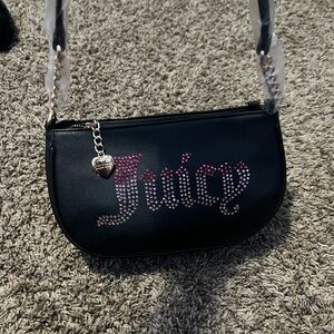 Juicy Couture Black and Pink Shoulder Bag